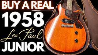 REAL DEAL 1958 Gibson Les Paul Junior FOR SALE [upl. by Arres176]