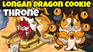 Pitaya Dragon Cookie Reaction on Longan Dragon Cookie Throne  Full Dragon Skeleton Decor Animation [upl. by Elac174]