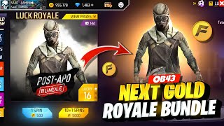 Next Gold Royale Free Fire 😮  Ob 43 Update Top Changes  Purple Shade Return  Free Fire New Event [upl. by Shewmaker]