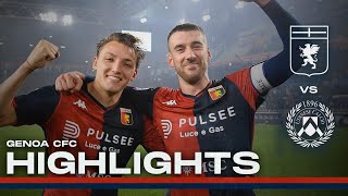 GENOA  UDINESE  HIGHLIGHTS  Serie A 202324 [upl. by Norahc]