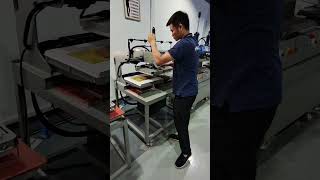 Hydraulic heat press machine Used for Fabric 3D embossing [upl. by Ahsiugal894]