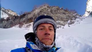 Skier Survives Fall Off 150 Foot Cliff [upl. by Atiuqrahc471]