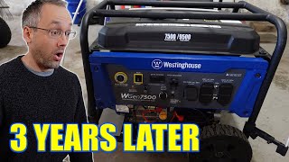 Westinghouse WGEN7500 Review  3 Years Later Pros amp Cons [upl. by Kurtz713]