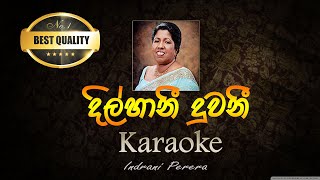 dilhani duwani karaoke  without voice  with lyrics  Indrani Perera [upl. by Lierbag566]