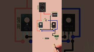 Transistor Amplifier circuit trending youtubeshorts viral [upl. by Atinihc]