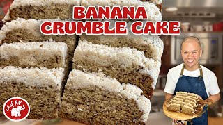 CHEF RV’s SECRET TO A VERY MOIST BANANA CRUMBLE CAKE [upl. by Elson625]