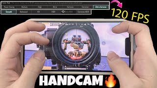 New 120 FPS🔥Best HANDCAM 5 Finger  Gyroscope  iPhone 13 Pro Max ❤️ Daxua GAMEPLAY PUBG Mobile [upl. by Wickner64]