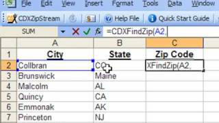 Zip Code Finder in Excel [upl. by Rourke345]