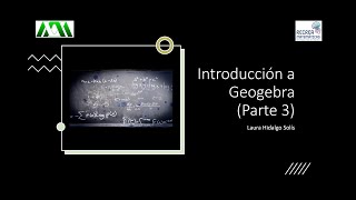 Geogebra primeros pasos parte 3 [upl. by Nodnas]