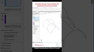 Boundary Surface Feature Solidworks  Solidworks Advanced Surfacing solidworksadvancedsurfacing [upl. by Kidd645]