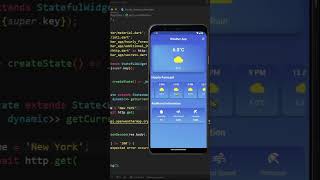 Weather app using Flutter and utilising an openweathermaporg [upl. by Kimmi]