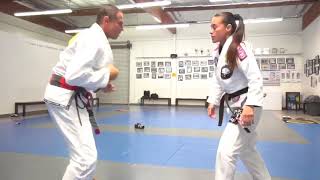 GRACIE JIUJITSU SELF DEFENSE  MASTER ROYLER GRACIE AND LETICIA RIBEIRO [upl. by Almeeta]