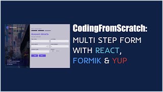 Multi step form with React Formik and Yup [upl. by Adnawed]