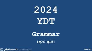 2024 YDT YKSDil Soru Çözümleri Part 02 Gramer Soruları q06q15 [upl. by Pease398]