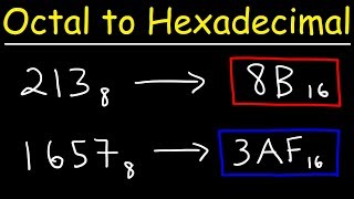 Octal to Hexadecimal Conversion  The Easy Way [upl. by Eural]