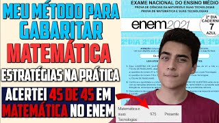 COMO GABARITAR MATEMÁTICA no Enem  MACETES e TÉCNICAS na prática [upl. by Groscr]