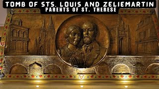 Tomb of Sts Louis and Zelie Martin parents of St Therese of the Child Jesus [upl. by Suired]