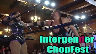 Intergender Chop Fest with Colt Cabana Karen Q Ray Lyn RJ City amp David Arquette [upl. by Frederik]