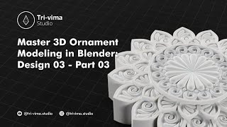 Master 3D Ornament Modeling in Blender Design 03  Part 03  Blender3D Ornament Design Tutorial [upl. by Notnerb182]