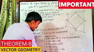 Vector Geometry Theorem 8  Class 10 Vector Online Class [upl. by Sitrik]