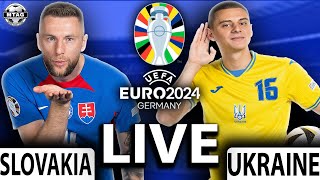 Slovakia 12 Ukraine LIVE WATCHALONG  EURO 2024 [upl. by Rukna]