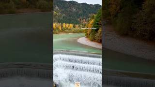 Autumn vibes in Germany 🇩🇪 at Lechfall near Füssen autumn [upl. by Mariken]