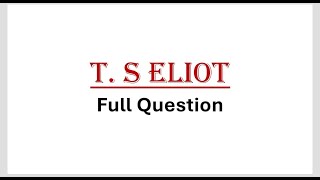 T S Eliot As A poet and critic  Literary Career  Writing Style  Literary Career  Quotes [upl. by Namien]