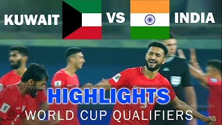 India Edges Kuwait 10 in HardFought  FIFA world cup 2026 qualifiers  Match Highlights  LIVE [upl. by Refotsirc]