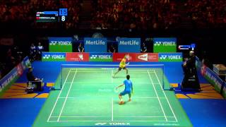 Badminton Highlights  Lee Chong Wei VS Chen Long  All England 2014 MS Finals [upl. by Metabel716]