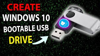 How to create a Windows 10 Bootable USB drive simple stepbystep quick guide [upl. by Nodnarb]