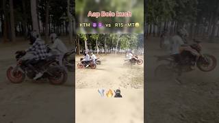 Aap kuchh bolo 🤣 mt15 ktm r15 rider bike viralvideo shorts youtubeshorts [upl. by Alatea]