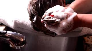 ASMR Backward Hair washing and Shampooing [upl. by Modern]