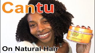 Trying the NEW CANTU MENS CURL ACTIVATOR CREAM on my natural hair [upl. by Kriste]