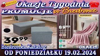 𝐁𝐈𝐄𝐃𝐑𝐎𝐍𝐊𝐀 🐞 Nowa Gazetka Od 19022024  Okazje i promocje tygodnia w Biedronce – Katalog Biedronki [upl. by Leahcimnoj]