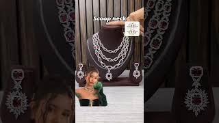 🥰Necklaces With diamondsnpearls 🥰 jewelry viral kundan reels video glam diamond diamonds [upl. by Shurlocke]