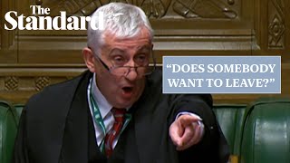 Commons erupts after Speaker Lindsay Hoyle selects Labours Gaza ceasefire amendment [upl. by Ennovyahs]