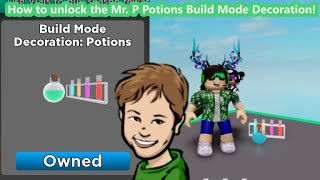 How to unlock the Mr P Potions Piggy Build Mode Decoration  Roblox [upl. by Eilla]