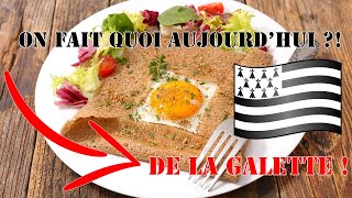 Recette traditionnelle simple et facile de la galette bretonne à la farine de blé noir ou sarrasin [upl. by Imis]