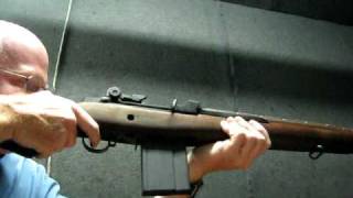 Shooting M1A rifle 308  20 rds amp really smokes [upl. by Alcott]