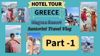 Santorini Hotel Tour  Magma Resort by Hyatt  Greece Vlog Part 1 vlog santorini greece [upl. by Eelime]