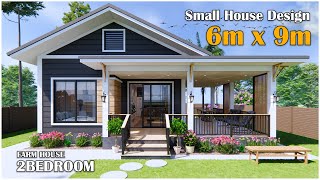 Beautiful Farm House Design  6m x 9m with 2Bedroom Simple Life [upl. by Ah]