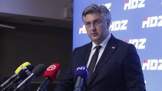 Andrej Plenković o puštanju Vilija Beroša iz zatvora [upl. by Ahseat]