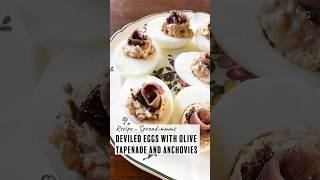 Recipe Deviled eggs with olive tapenade and anchovies [upl. by Gnat]