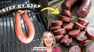 How To Smoke Kielbasa On Traeger Pellet Grill Ironwood 650 Demo [upl. by Ahsaeit]