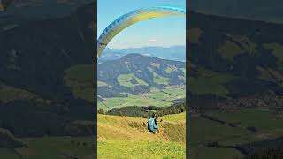 Paraglider Start Choralm Westendorf [upl. by Suoicul]