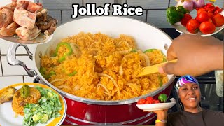 Authentic way to prepare delicious Ghana 🇬🇭jollof rice  jollof rice with chicken jollof rice [upl. by Ias]