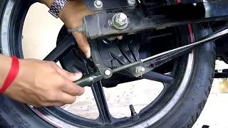 HOW TO ADJUST BRAKES OF ANY BIKE AT HOME  REAR VIEW MIRROR SETTING [upl. by Ahsilrak]