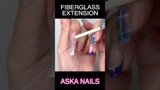 fiberglass nail extensions nails diynails gel gelpolish [upl. by Longwood]