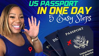 US Passport in One Day 5 Simple Steps Same Day Passport 2023 [upl. by Luo]