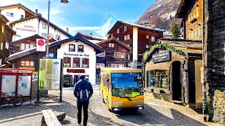 Zermatt is a fantastic Swiss village in the snowy Swiss Alps 🇨🇭 Switzerland 4K [upl. by Nomannic494]